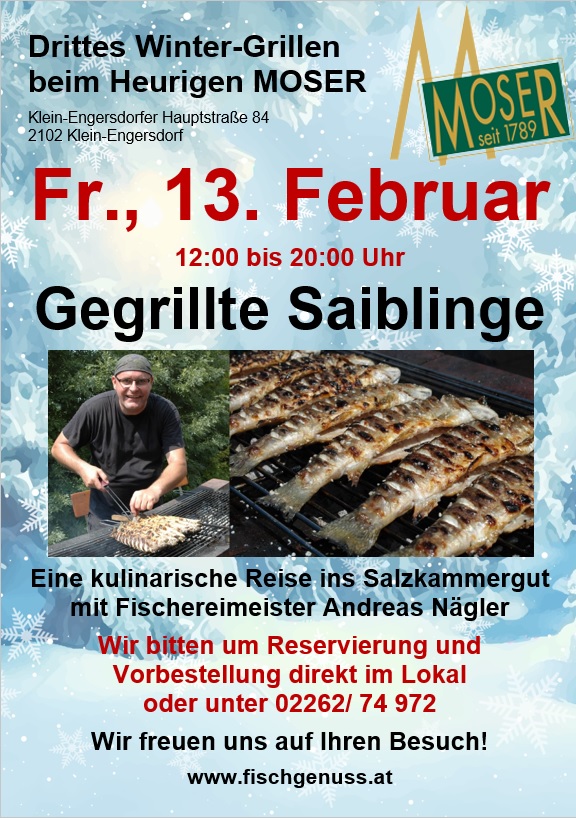 Gegrillte Saiblinge Flyer